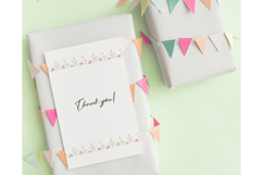 Goose Reading Book Clipart Watercolor Seamless Border Product Image 3