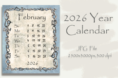 February 2026 Calendar Product Image 1