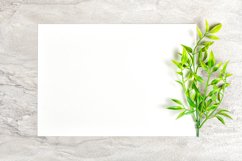 Mockup watercolor paper floral flatlay stock photo Product Image 1