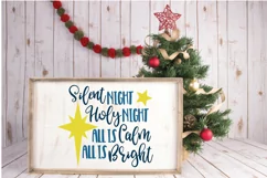 Silent Night Holy Night SVG Cut File - Christmas SVG File Product Image 4