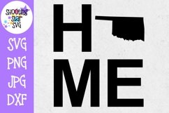 Oklahoma US State with HOME - 50 States SVG Product Image 1