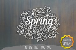 Spring Papercut SVG Product Image 2