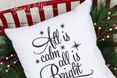 All Is Calm All Is Bright Christmas SVG Cut File LL171B Product Image 2