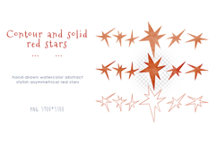 Chinese New Year 2026 - watercolor red horses and stars Product Image 3