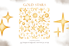 Shiny Christmas decoration gold stars, dots, glitter Product Image 3