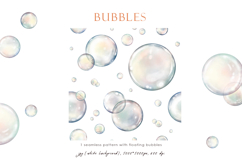 Watercolor air soap floating bubbles Product Image 3