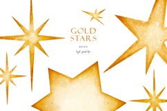 Shiny Christmas decoration gold stars, dots, glitter Product Image 4