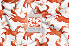 Chinese New Year 2026 - watercolor red horses and stars Product Image 5