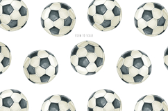 Watercolor football and basketball balls Product Image 5