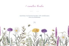 Wildflowers and herbs hand drawn collection. Floral elements Product Image 6