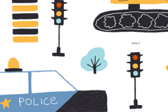 Childish style vehicles. Hand drawn cars for boys Product Image 8