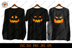 Halloween Pumpkin Face SVG, Pumpkin Faces Cut File Product Image 3