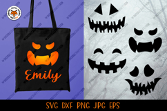 Halloween Pumpkin Face SVG, Pumpkin Faces Cut File Product Image 1