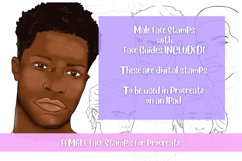 Male Face Stamps for Procreate Product Image 7