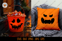 Halloween Pumpkin Face SVG, Pumpkin Faces Cut File Product Image 4