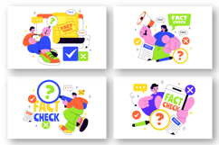 10 Fact Check Vector Illustration Product Image 3