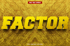 Factor 3D editable text effect Product Image 1