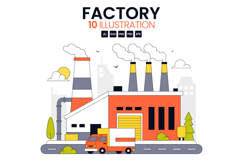10 Factory Vector Illustration Product Image 1