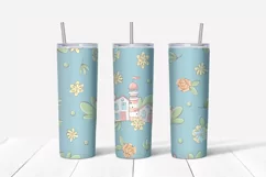 Tumbler sublimation design. Skinny tumbler wrap design. Product Image 2