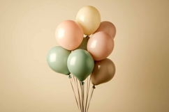 Happy Festive Latex Balloons in Pastel Product Image 1