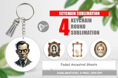 Faded Ghosts Keychain Product Image 1