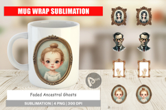 Faded Ghosts Mug Wrap Product Image 1