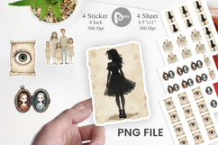 Faded Ghosts Sticker Product Image 1