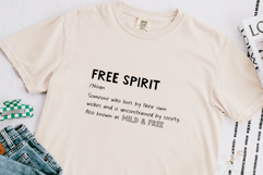 Faded Blue Jeans Handwritten Sans Outline Display Product Image 11
