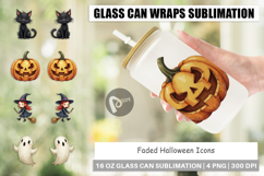 Faded Icons Glass Can Product Image 1