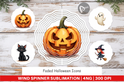 Faded Icons Wind Spinner Product Image 1