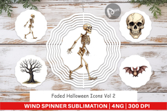 Faded Icons Wind Spinner Product Image 1