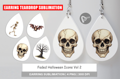 Faded Icons Earring Product Image 1