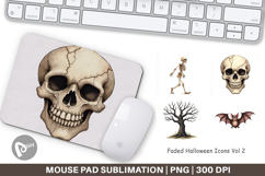 Faded Icons Mouse Pad Product Image 1