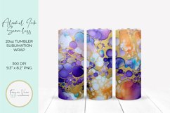 Alcohol Ink Seamless Tumbler Wrap Sublimation Design Product Image 1