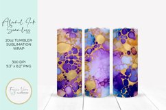 Alcohol Ink Seamless Tumbler Wrap Sublimation Design Product Image 1
