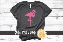 Distressed Flamingo - Animal SVG PNG DXF Cut Files Product Image 1
