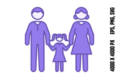 Colored Parents Icons Product Image 1