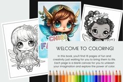 Fairies Coloring Book Printable Kids Coloring Page Bundle