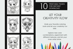 Fairies Coloring Page Bundle Printable Kids Coloring Book 