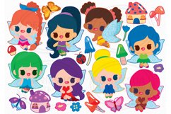 Fairy Clipart, Fantasy Fairy Vector, Fairy Girl Party Product Image 2