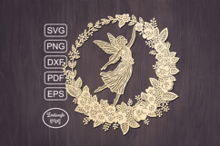 Autumn fairy lasercut svg autumn fairy laser cut or keychain Product Image 1