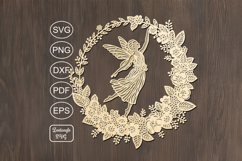 Autumn fairy lasercut svg autumn fairy laser cut or keychain Product Image 3