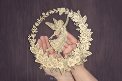 Autumn fairy lasercut svg autumn fairy laser cut or keychain Product Image 4