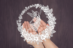 Fairy papercut, paper cutting template, autumn laser cut Product Image 4