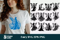 Fairy SVG | Magic SVG | Fairy silhouette SVG Product Image 1
