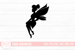 Fairy Silhouette SVG Clipart Product Image 1