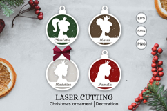 Princess christmas personalized ornaments SVG Product Image 1