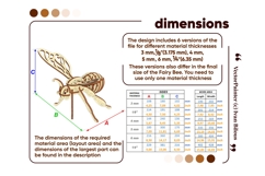 Fairy Bee Ornament - Laser Cut File, SVG Plywood Project Product Image 14