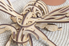 Fairy Bee Ornament - Laser Cut File, SVG Plywood Project Product Image 3