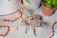 Fairy Bee Ornament - Laser Cut File, SVG Plywood Project Product Image 7